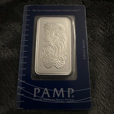 Pamp Suisse Lady Fortuna 1 Oz Fine 999 Silver Bar In Assay - 1 Ounce Bullion