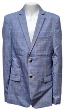 MARKS & SPENCER Kids Boys Lovely Blue Smart Polyester Suit Long Sleeve Jacket