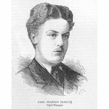 Carl Pearson Kings College - Antique Print 1879