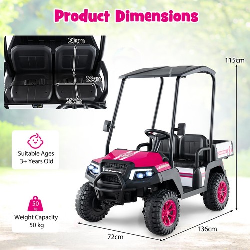 24v 7ah kids golf cart - cart, 4wd