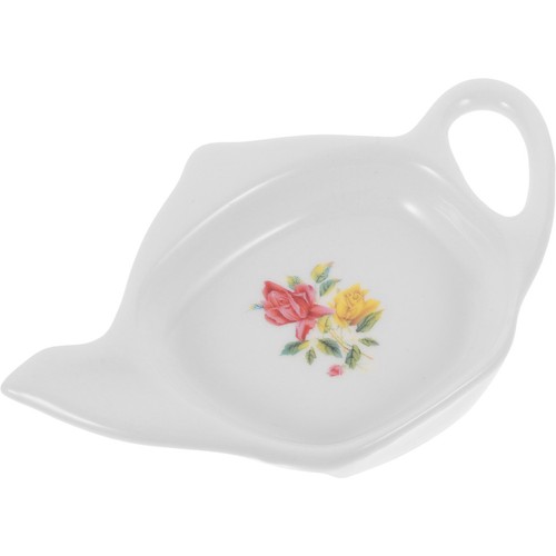 Reusable white ceramic tea - white,