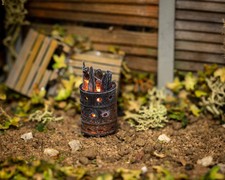 Model Railway Incinerator with Flickering Flame - Rusted - HO Gauge