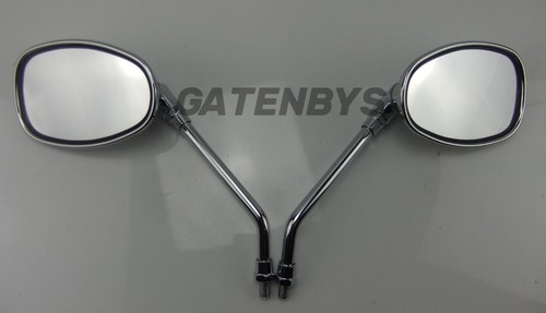 Long stem chrome - mirrors, for