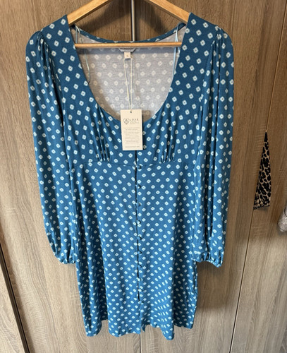 Monsoon blue white geometric - blue/white,