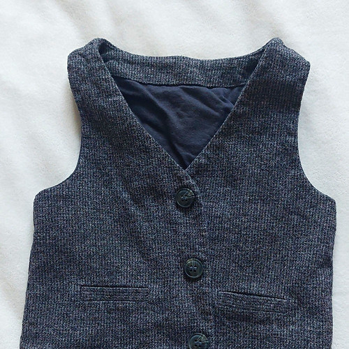 Baby boys waistcoat grey - baby,