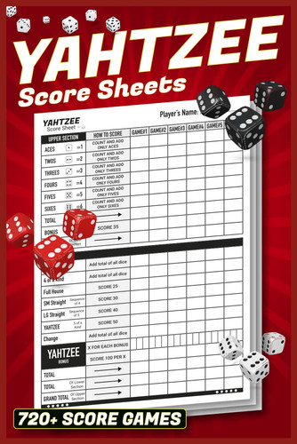 Yahtzee score sheets 720 - yahtzee,