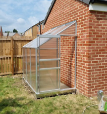 Walk In Greenhouse Lean To Wall Metal Plant Grow Shelter Kit Garden Yard Patio