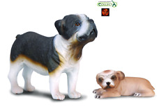 English British Bulldog Adult & Puppy Toy Model Figures by CollectA Cake Toppers