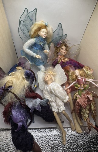 Woodland sitting fairy - fairy, doll