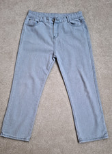 Men's Blue 3/4 Length Straight