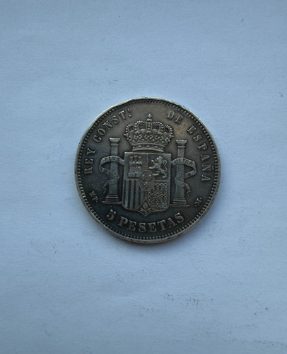 1885 alfonso xii pesetas - xii, 5