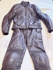 Richa 2 Piece Leather Motorcycle Suit UK48 W36