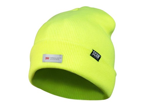 Scan vis yellow beanie - hi-vis, hat