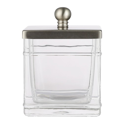 Apothecary glass cotton jar - apothecary,