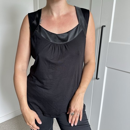 Vintage black satin - m&s,