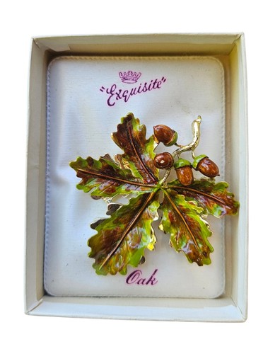 Vintage exquisite leaf brooch - leaf,
