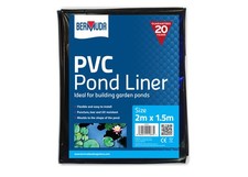 Bermuda Pond Liner PVC Flexible Koi Fish Pond Wildlife Garden Feature Bird Newts