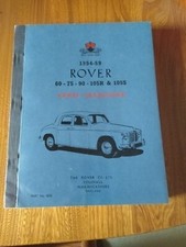 Rover P4 Parts Catalogue