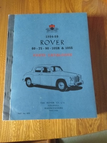 Rover parts catalogue - rover,