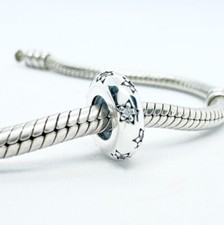 Sparkling Stars Charm Bead Spacer Stopper Genuine 925 Sterling Silver 💖