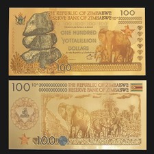 Zimbabwe 100 yottalillion - 100,