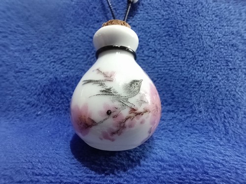 Ceramic floral perfume bottle - perfume,