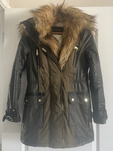 River island khaki parka - khaki,