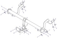 Towtrust Fixed Flange Towbar