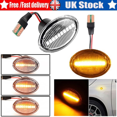 Clear side indicator - 2x, led