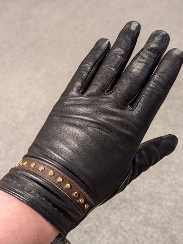 Black leather driving - black,