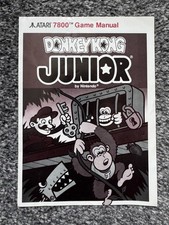Donkey Kong Junior Jr. ATARI  7800 manual only 