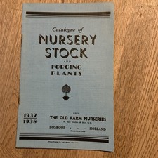 Vintage Catalogue Of Nursery