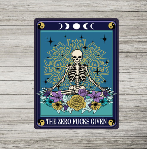 Metal signs tarot card style - metal,