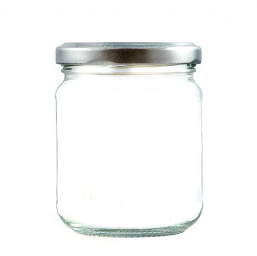 Round glass jam jars 8oz - jars,