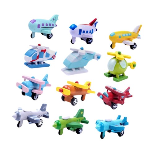 12pcs wooden model airplane - 12pcs,