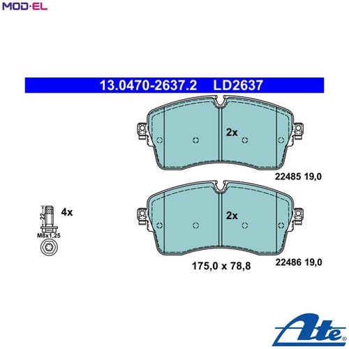 Brake pad set disc - brake,