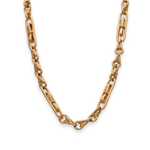 9ct rose gold - rose, byzantine-figaro