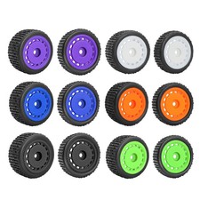 4pcs Rubber Tire Tyre for 1/24 Losi Micro-B RC Car Upgrade Parts Modification