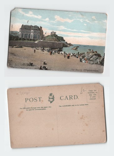 Vintage postcard ilfracombe - postcard,