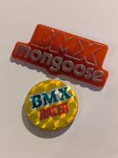 BMX Mongoose & Racer Vintage Pin Badges