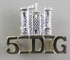 Military Anodised Shoulder Title 5th Royal Inniskilling Dragoon Guards Flag Left