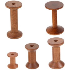  5 Pcs Wooden Thread Spool Xl