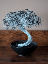 Handmade Wire Tree Sculpture Elegant Art