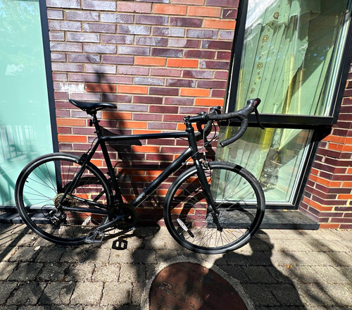 Cube road bike 700c - black, drop