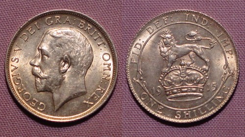 1915 king george - shilling,