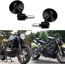 Pair 7/8" 22mm Motorcycle Motorbike Handle Bar End Rearview Side Mirrors