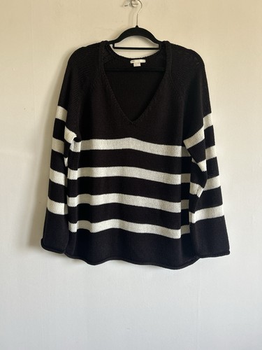 Black white striped - black,