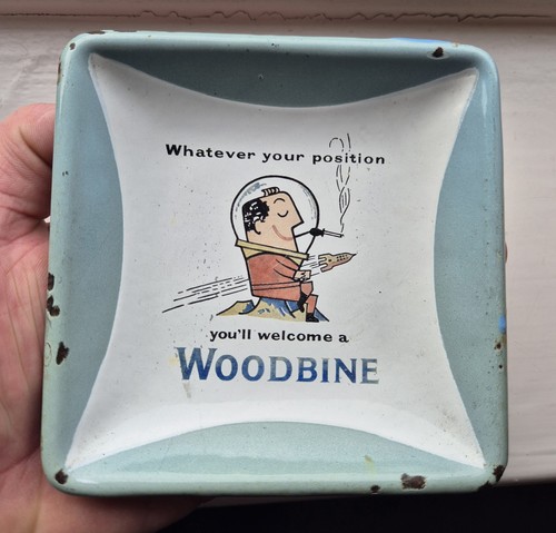 Woodbine cigarettes enamel - cigarettes,