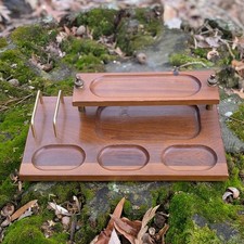 Vintage MCM Walnut Wood Mens