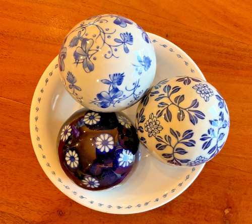 Ceramic blue white - ceramic, &